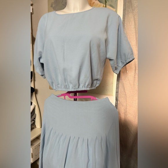 Ecowish 2 piece maxi skirt and crop top, woman’s 2 piece set, size small, new - Picture 6 of 16